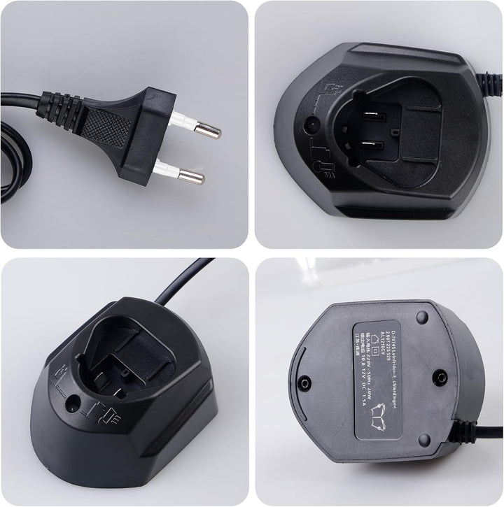 12V Li-ion Ladegerät für Bosch, Professional 10.8V-12V AL1115CV Akkus Schnellladegerät, Akkuschraube