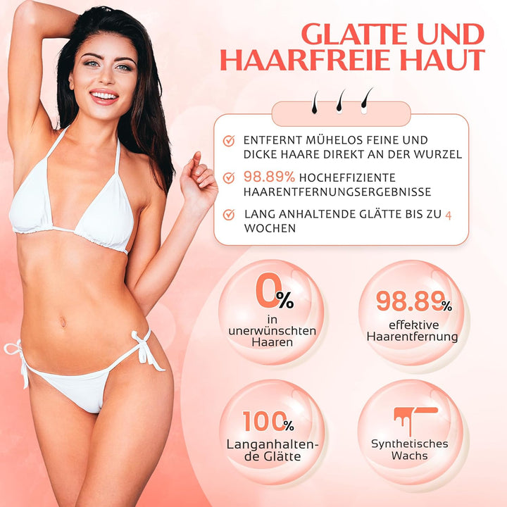 800 Gramm Dermawax Exotic Hypoallergen Waxing Perlen zur Haarentfernung Augenbrauen Gesicht Intim Bi
