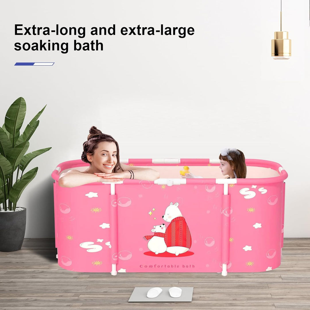 Sinbide Faltbare Badewanne, installieren und tragbare abnehmbare Badewanne, Geeignet für Erwachsene