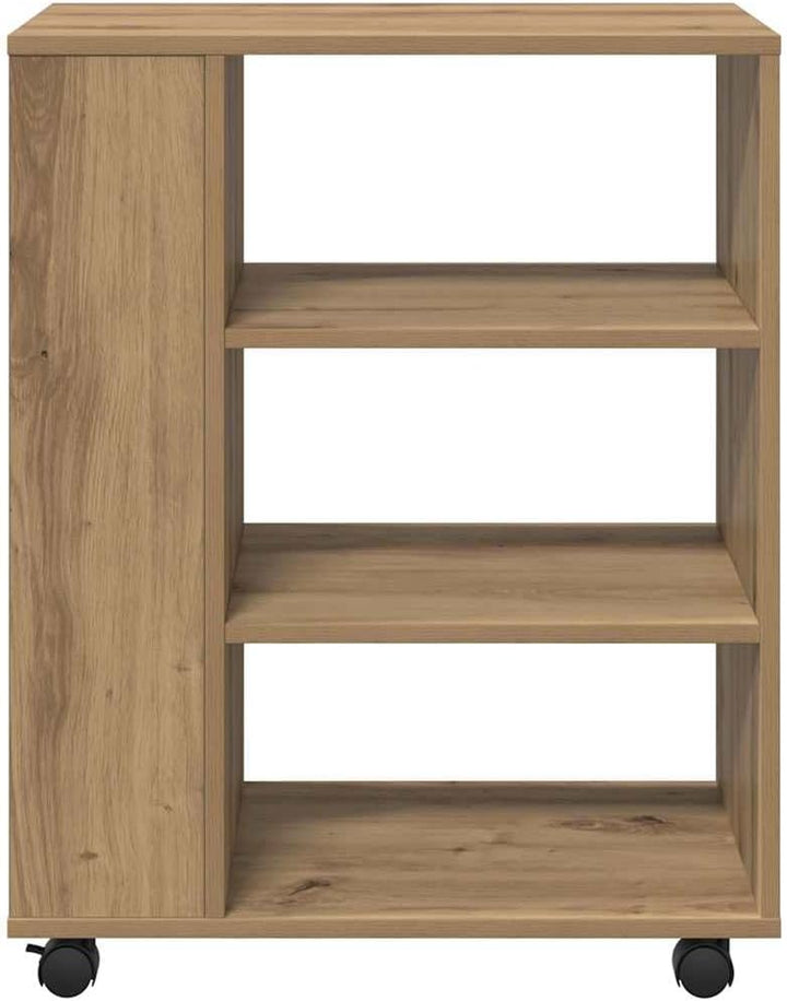 vidaXL Rollcontainer Artisan-Eiche 60x35x75 cm Holzwerkstoff