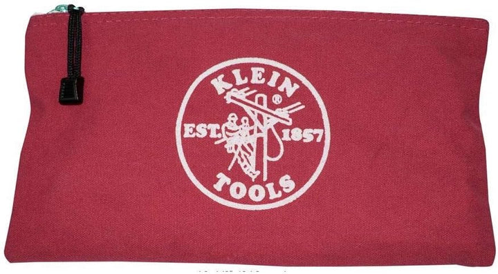 Klein Tools 5140 Leinwand Reissverschluss Taschen, 5141 Red, Gray, Black, Brown 4-Pack, Red, Gray, B