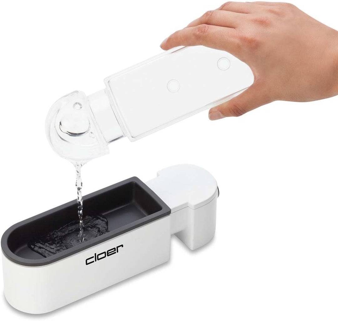 Cloer 6021 Eierkocher, bis zu 3 Eier, herausnehmbarer Eierträger, Servierfunktion, 300 Watt, Kunstst
