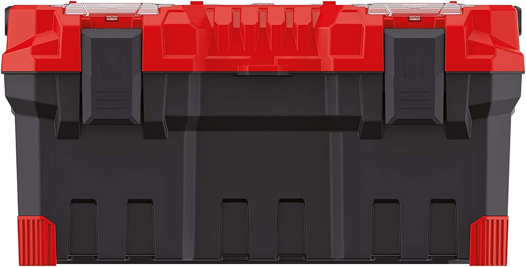 Kistenberg Titan Plus Werkzeugkiste (Version: KTIPA5530-3020 554 x 286 x 276) Schwarz-rot, Schwarz-r