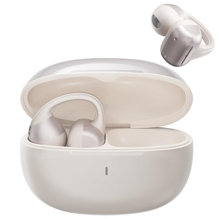 Open Ear Kopfhörer, Bluetooth Earbuds, Clip on Design mit 4 Noise Cancelling Mikrofone, 40h Std, Blu