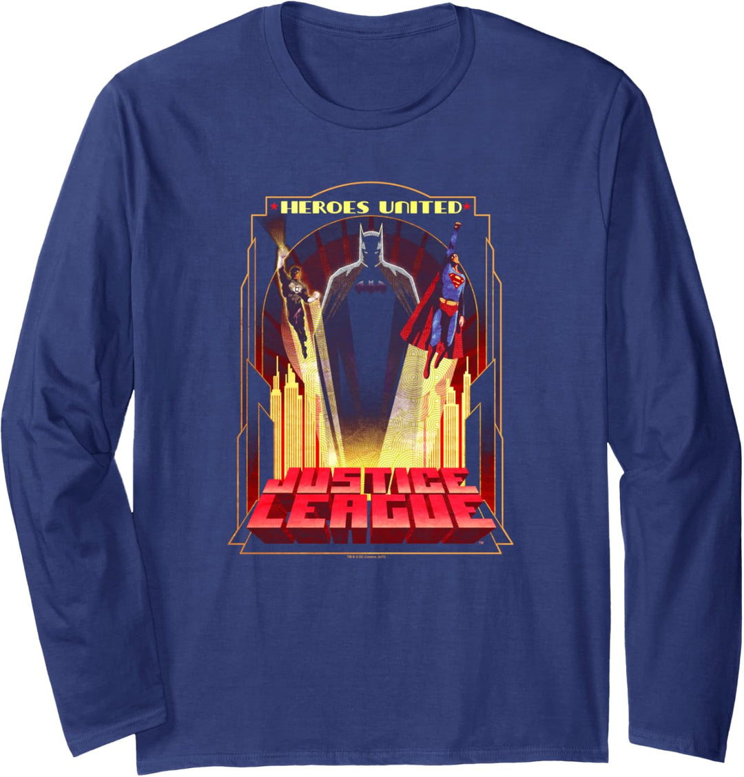 Justice League Heroes United Langarmshirt