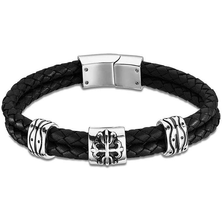 LOTUS STYLE Frau Armbänder Edelstahl Asscherschliff Blauer Zirkonia