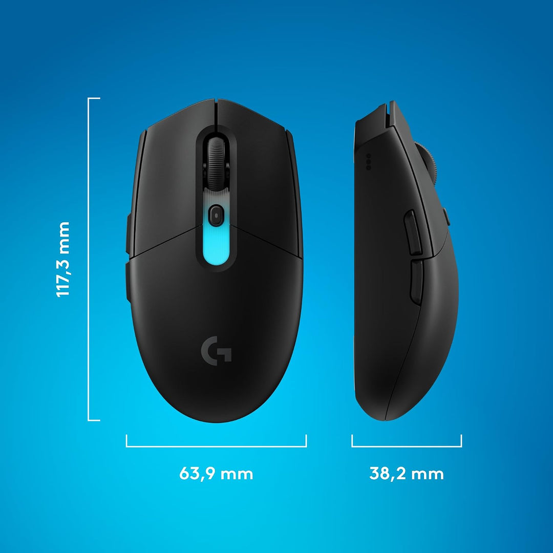 Logitech G G305 X Superlight kabellose Gaming-Maus, 61 g leichte aufladbare für den PC, Hero 44K-Sen
