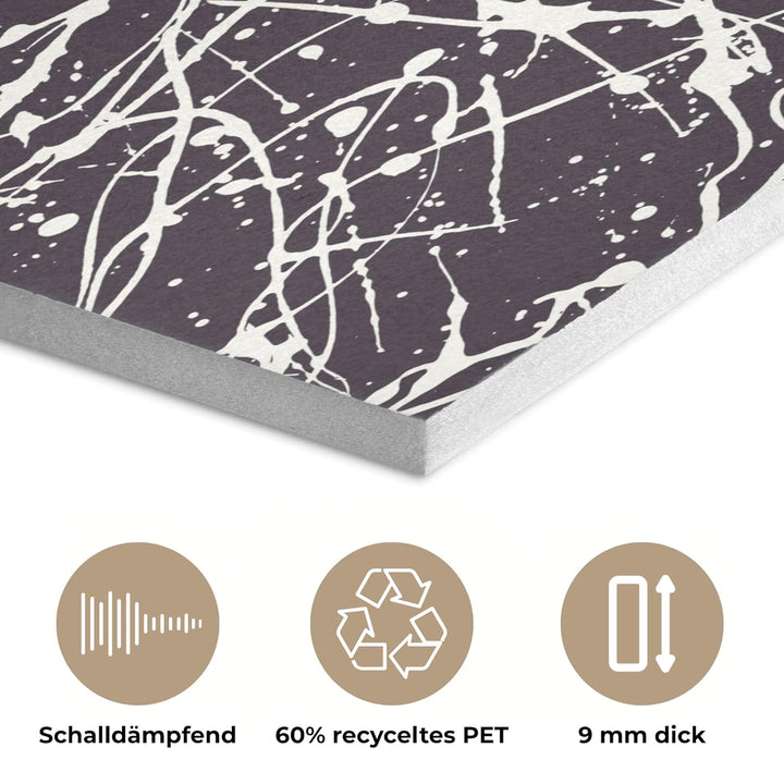 MuchoWow© Filz Bild als Akustikpaneele 70x50 cm Schlafzimmer Bilder Wand Deko Wohnzimmer Modern Wand
