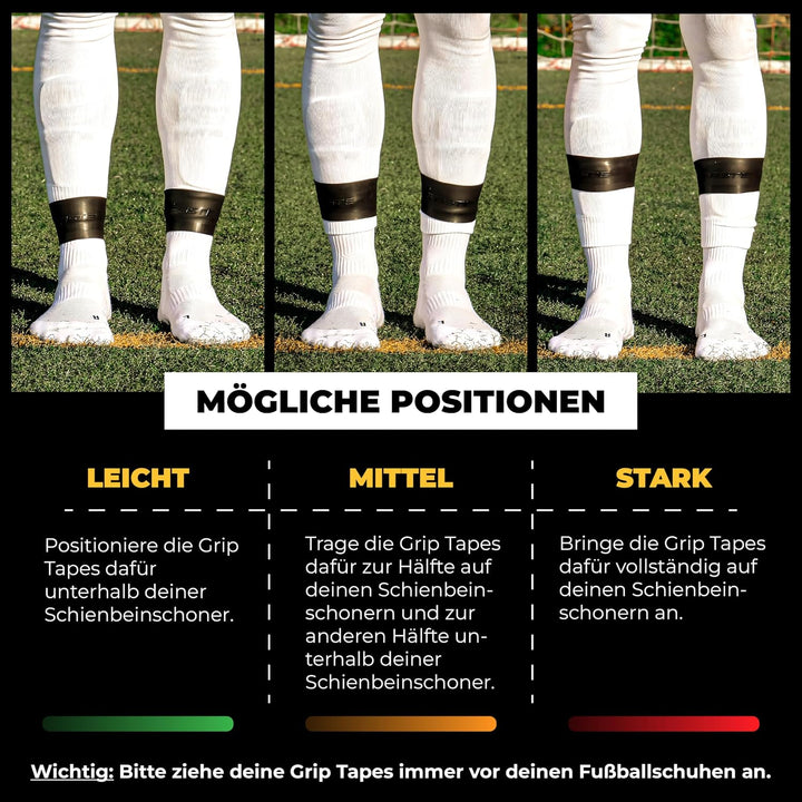 PASTE ® Schienbeinschonerhalter aus Silikon - DAS ORIGINAL - Fussball für Herren, Damen &amp; Kinder Sch