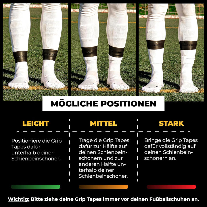 PASTE ® Schienbeinschonerhalter aus Silikon - DAS ORIGINAL - Fussball für Herren, Damen & Kinder Ein