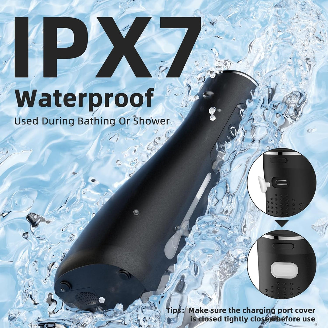 Munddusche Kabellos Elektrisch Zahnreiniger 4 Modi 4 Düsen IPX7 Wasserdicht für Reise und Zuhause Sc