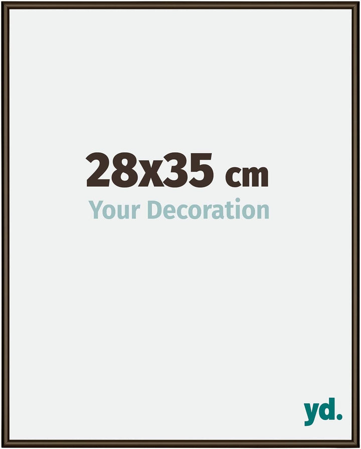 yd. Your Decoration - Bilderrahmen 28x35 cm - Bilderrahmen aus Aluminium mit Acrylglas - Antireflex