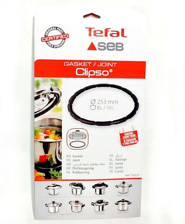 SEB 792237 8/10L Edelstahldichtung Ø 253 mm Entwickelt für Clipso Easy 8L, Clipso Modulo 8/10L und C