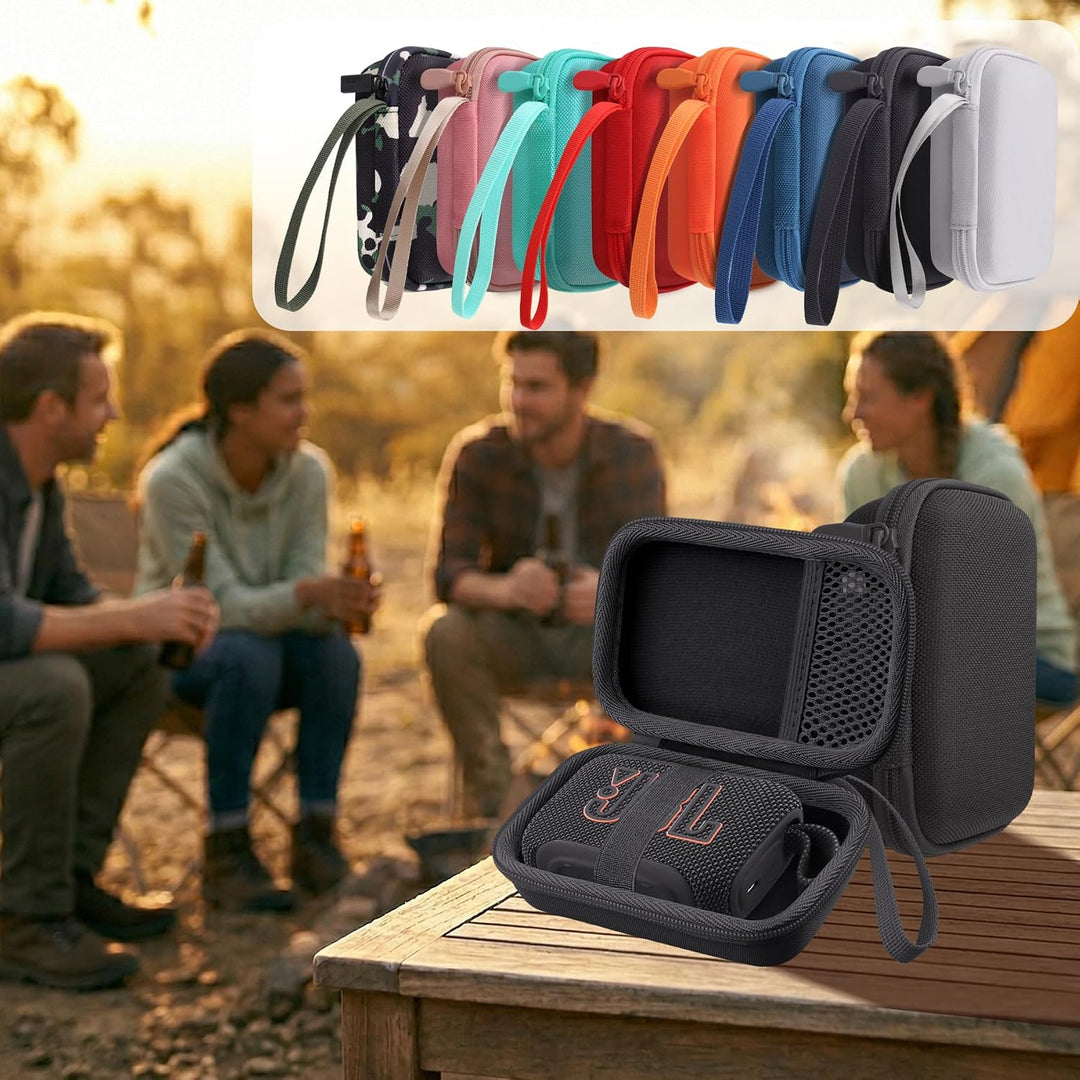co2CREA Hart Reise Schutz Hülle Etui Tasche für JBL GO 5 /GO 4 /GO 3 tragbarer Bluetooth Lautspreche