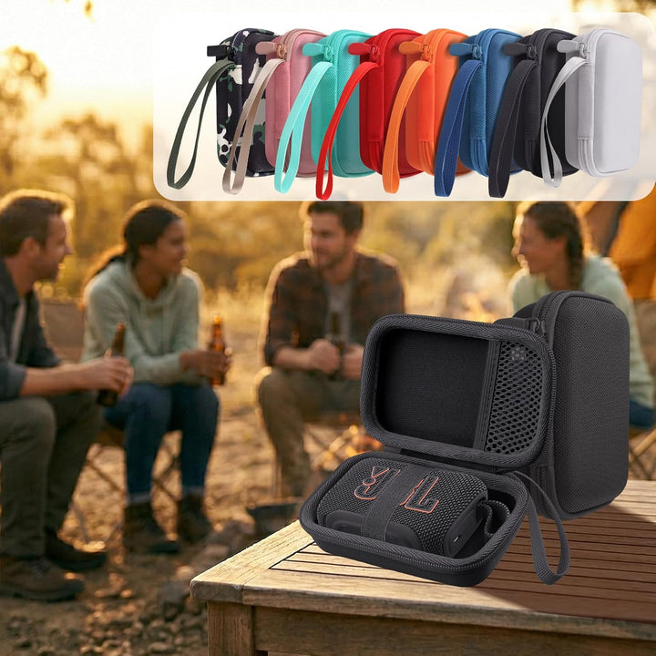 co2CREA Hart Reise Schutz Hülle Etui Tasche für JBL GO 5 /GO 4 /GO 3 tragbarer Bluetooth Lautspreche