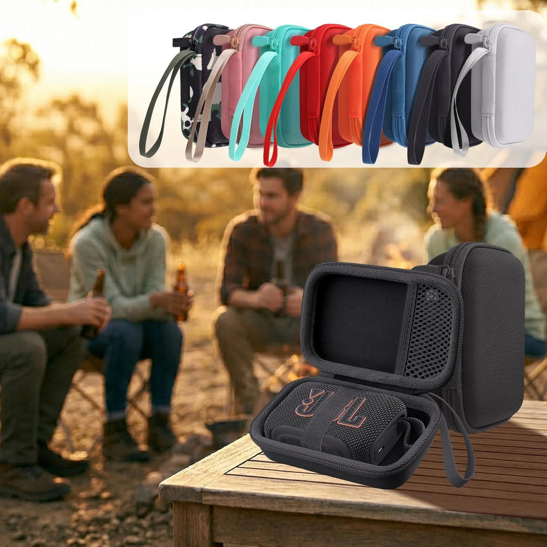 co2CREA Hart Reise Schutz Hülle Etui Tasche für JBL GO 5 /GO 4 /GO 3 tragbarer Bluetooth Lautspreche