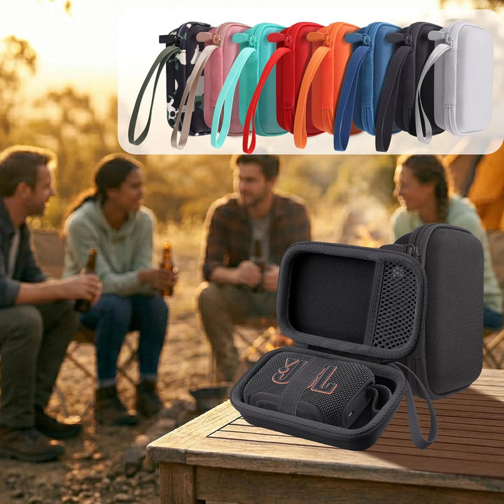co2CREA Hart Reise Schutz Hülle Etui Tasche für JBL GO 5 /GO 4 /GO 3 tragbarer Bluetooth Lautspreche