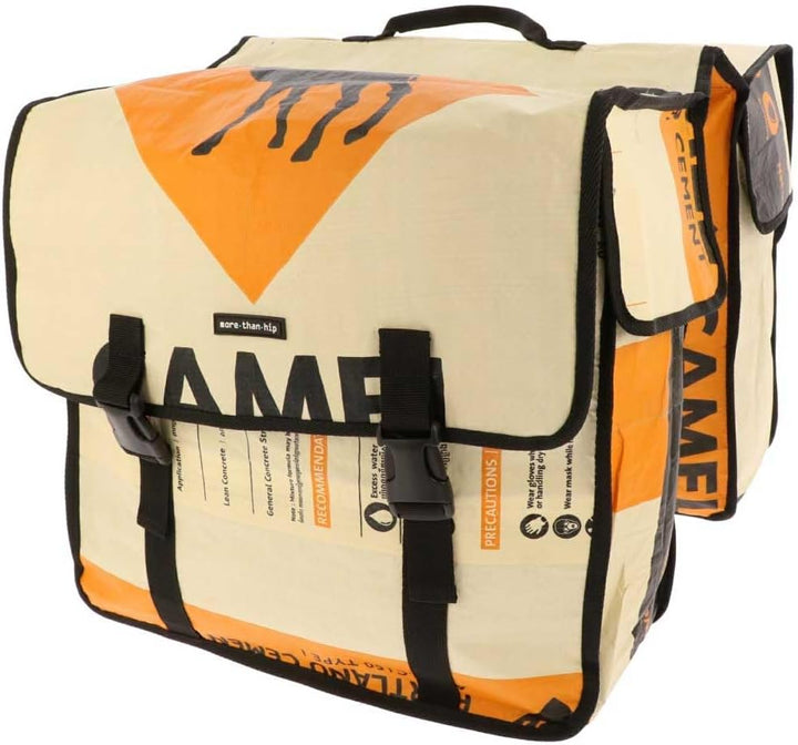 More Than Hip Mumba Fahrradtasche Wasserdicht - Kamel Orange - Fahrradtaschen für Gepäckträger aus R