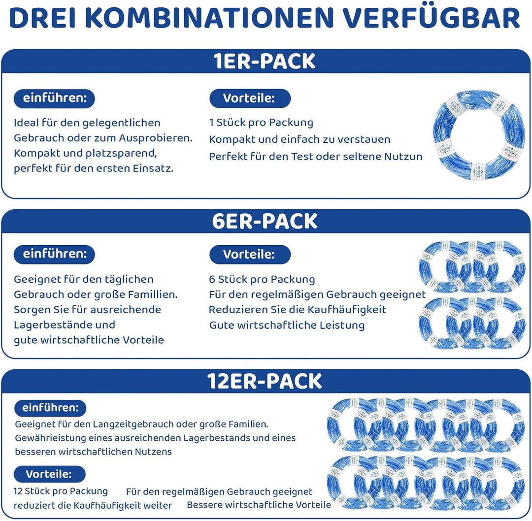 6 Stück ORIGINAL Windeleimer Nachfüllkassetten, Neu eingeführtes EVOH-Material mit hoher Barriere, V