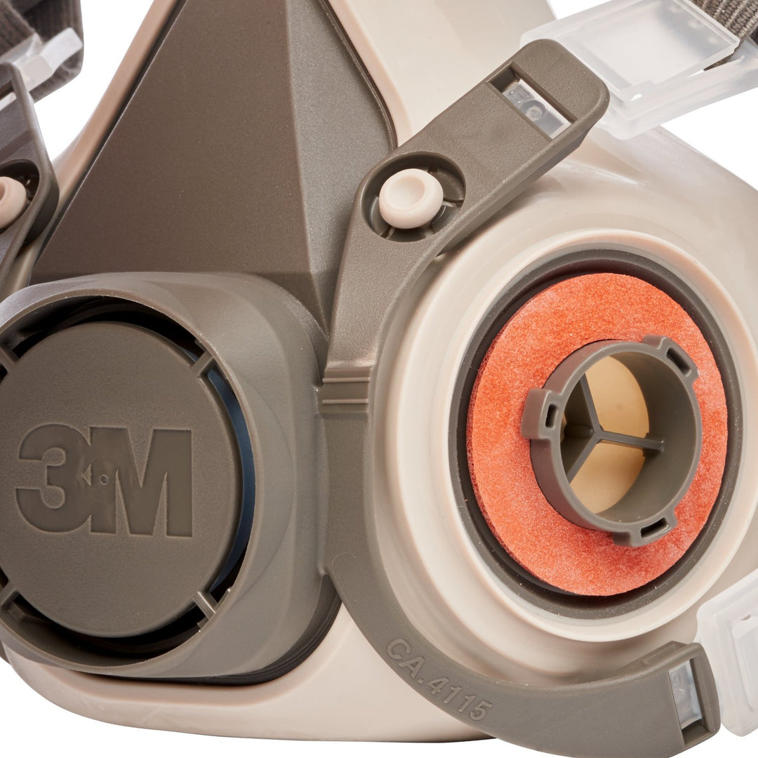 3M 6002 CR Ersatzfilter für Farbspritzarbeiten 6002CR – 1 Filter mit Doppel-Atemventil &amp; Mehrweg-Hal