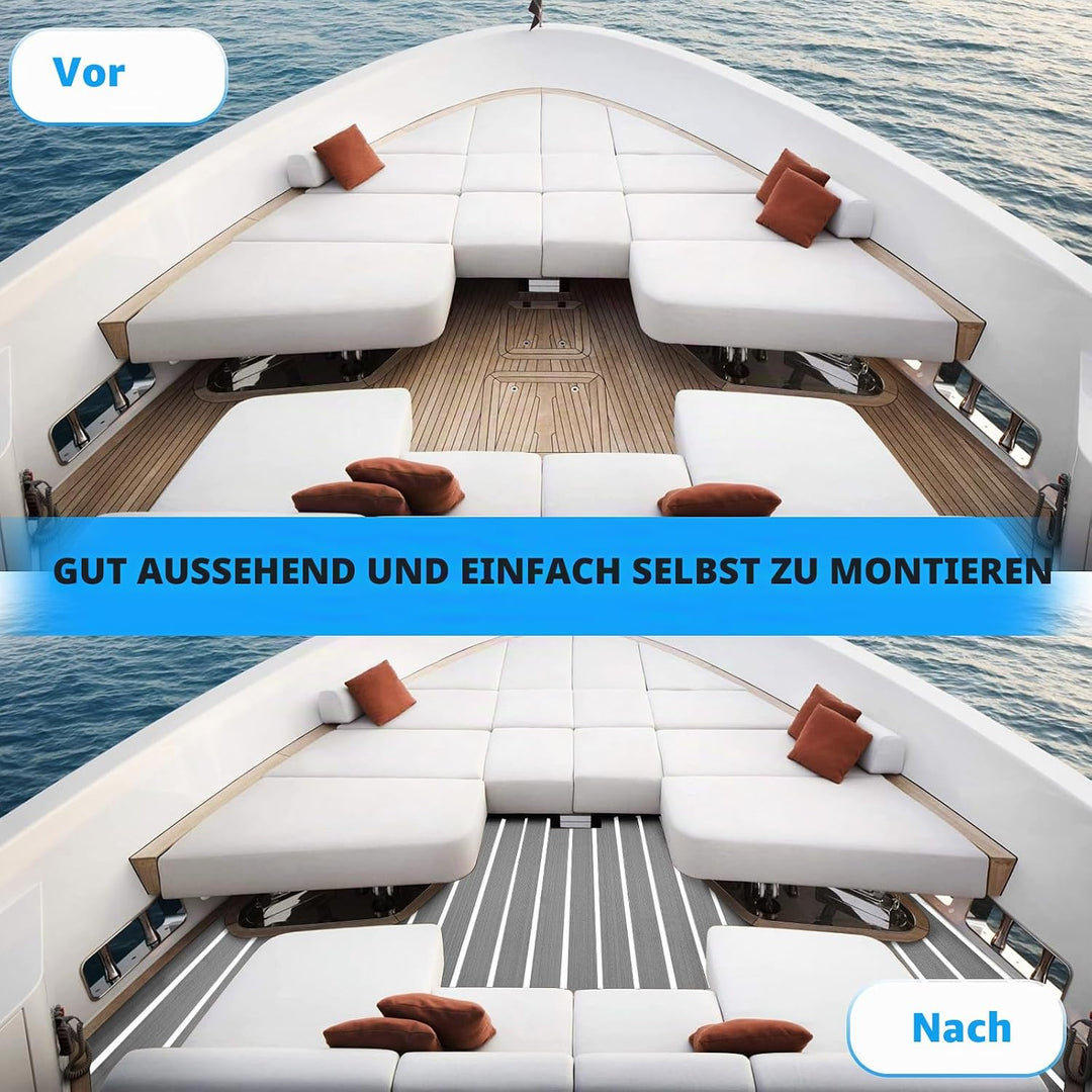 Toogou Neue Generation Eva-Schaum rutschfeste Marine Matte Rückseite mit 3 M Klebstoff, Synthetische