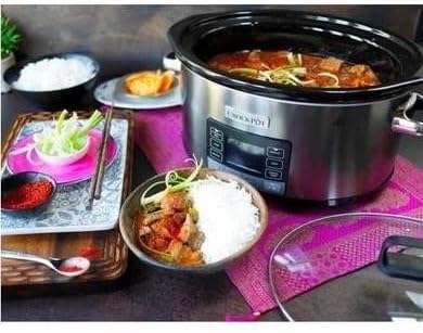 Crockpot TimeSelect Digitaler Slow Cooker | programmierbares digitales Display | 5,6 L (7+ Personen)