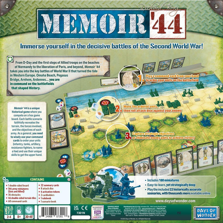 Asmodee 200056 - Days of Wonder - Memoire 44 Basisspiel (ENGL.) Alt, Alt