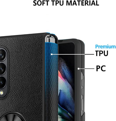 COQUE Galaxy Z Fold 4 Hülle, Schlanke All-Inclusive Handyhülle mit Klappständer, Faltbare Handyhülle