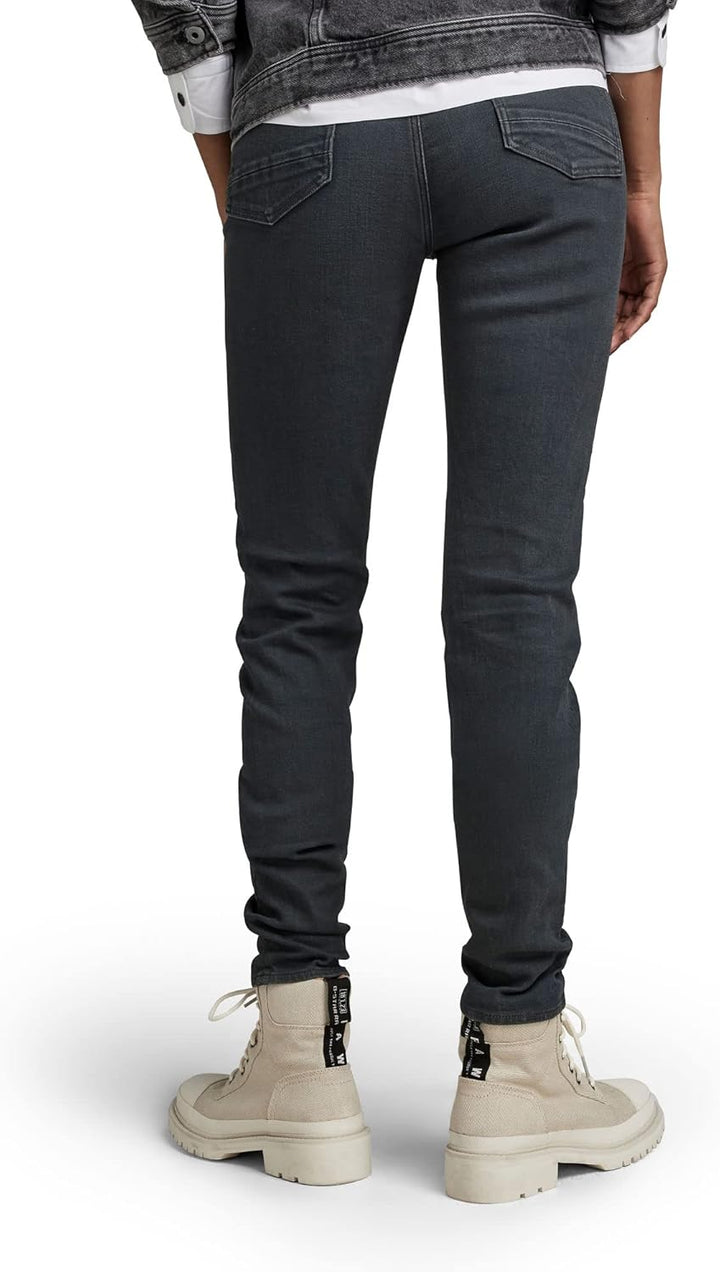 G-STAR Damen Kafey Ultra High Skinny Jeans 29W / 34L Grau (Worn in Tornado D15578-d185-d353), 29W /