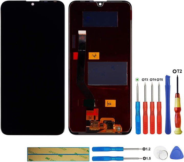 SWARK LCD Display Compatible with Huawei Y7 (2019) DUB-LX1 (Schwarz Ohne Rahmen) LCD Display Touchsc