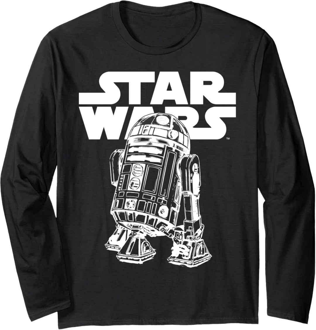 Star Wars R2-D2 Looking Good Classic Logo Langarmshirt