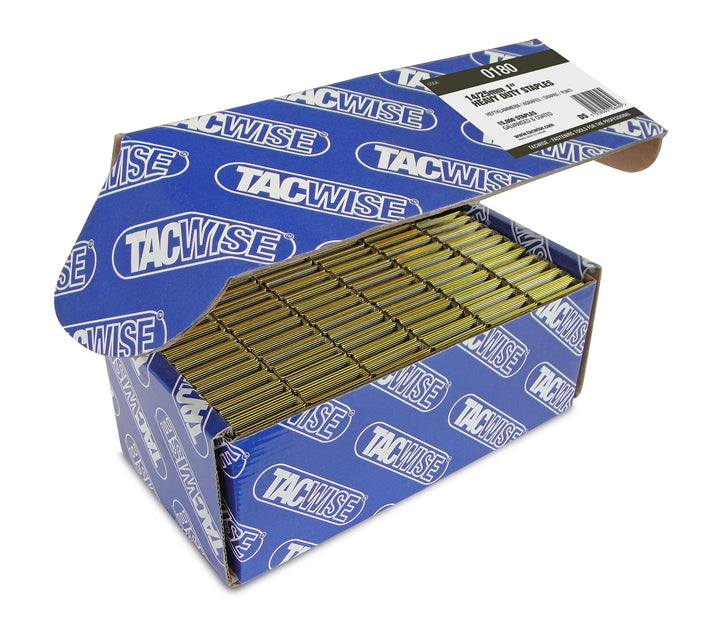 Tacwise 0180 Heftklammern Verzinkt (15.000 Stück pro Verpackung,14/25mm)