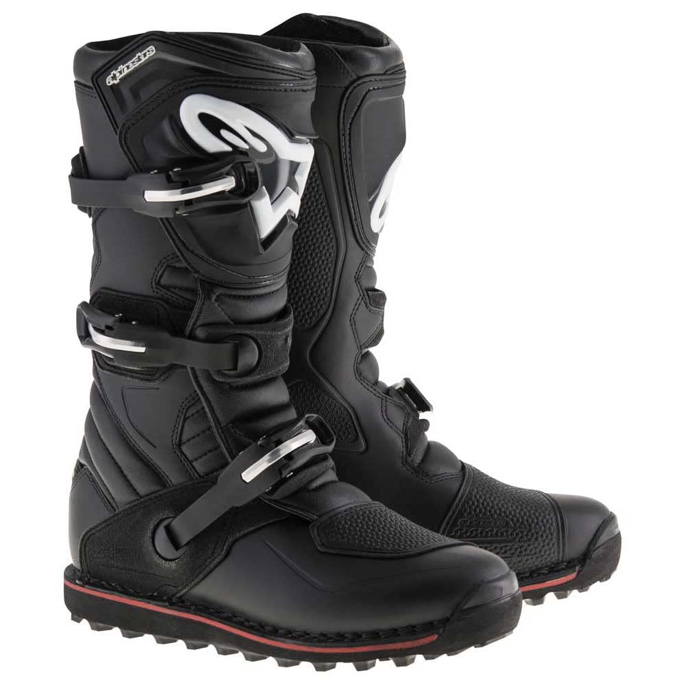 Alpinestars Motocross-Stiefel Tech 7 Double Lila/Weiss | Sportlicher Offroad-Schutz 42 EU Schwarz Ro