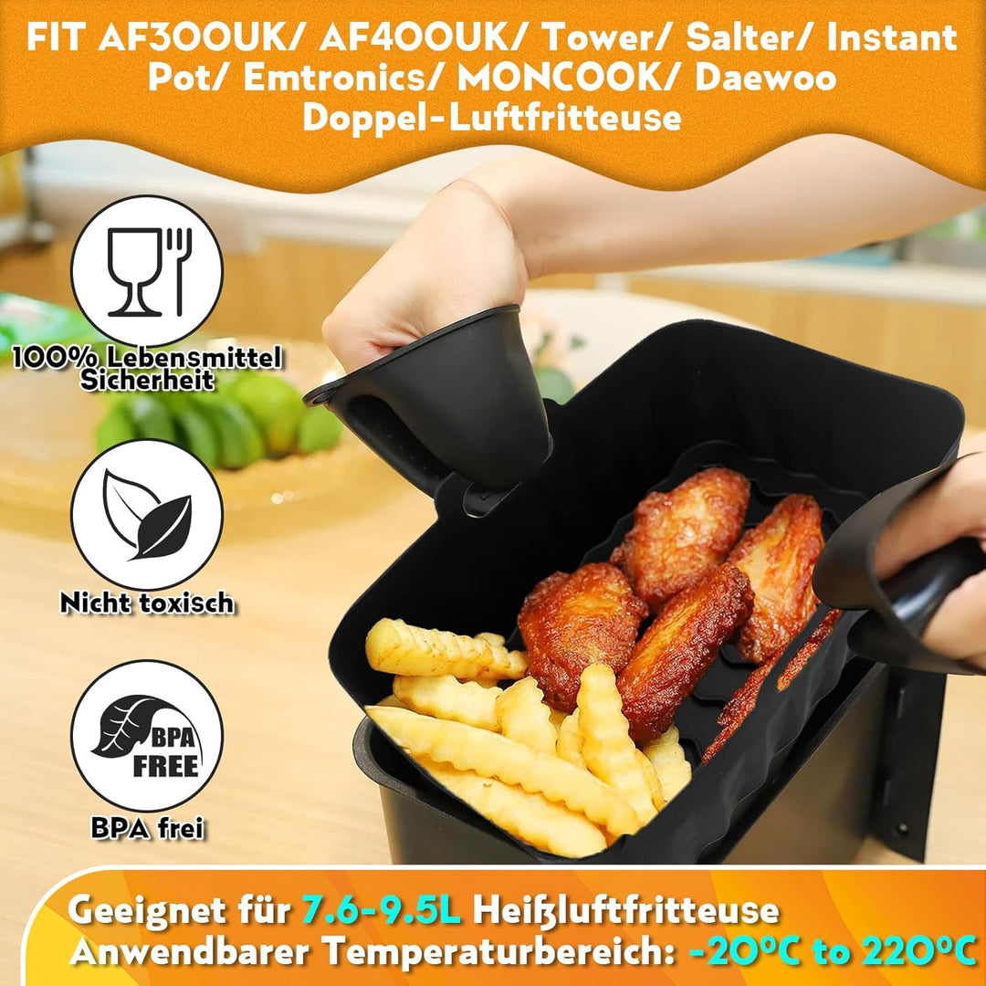 HLElUKT Ninja Heissluftfritteuse Zubehör,Airfryer Zubehör für Ninja Foodi Max Dual Zone Heissluftfri