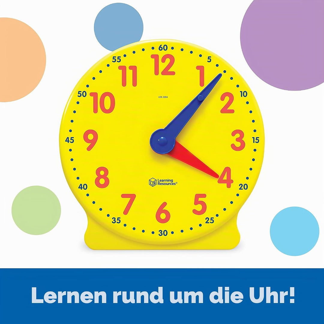 Learning Resources Big Time Learning 12-Stunden-Lernuhr