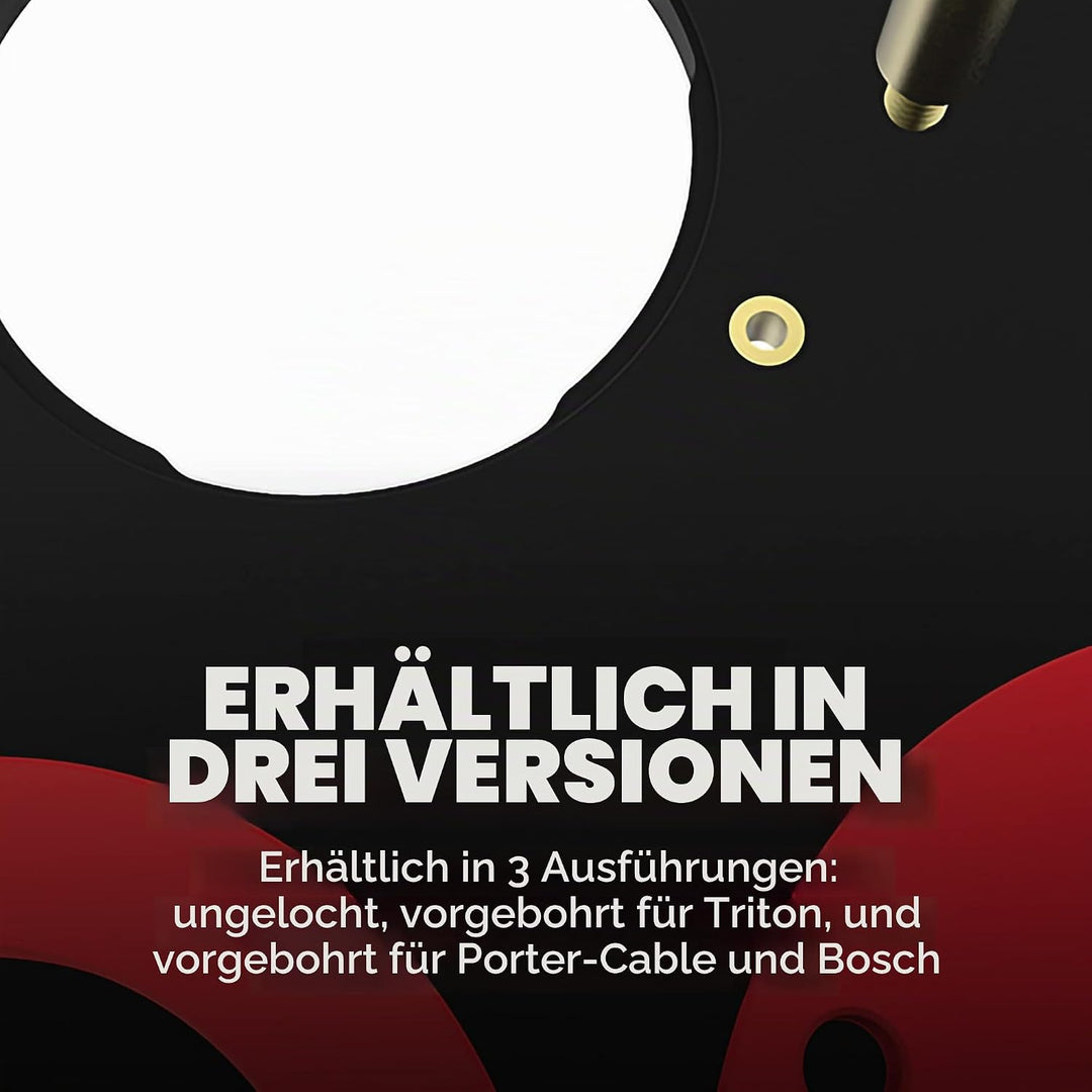 Kreg Tool PRS4034 Einsatzplatte mit Level-Loc-Ringen (vorgebohrtes Triton), Schwarz und Rot