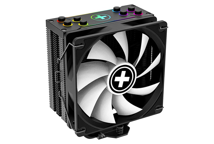 Xilence M704PRO.ARGB AMD und Intel CPU Kühler, 120mm ARGB PWM Lüfter, 180W TDP, transparent/schwarz