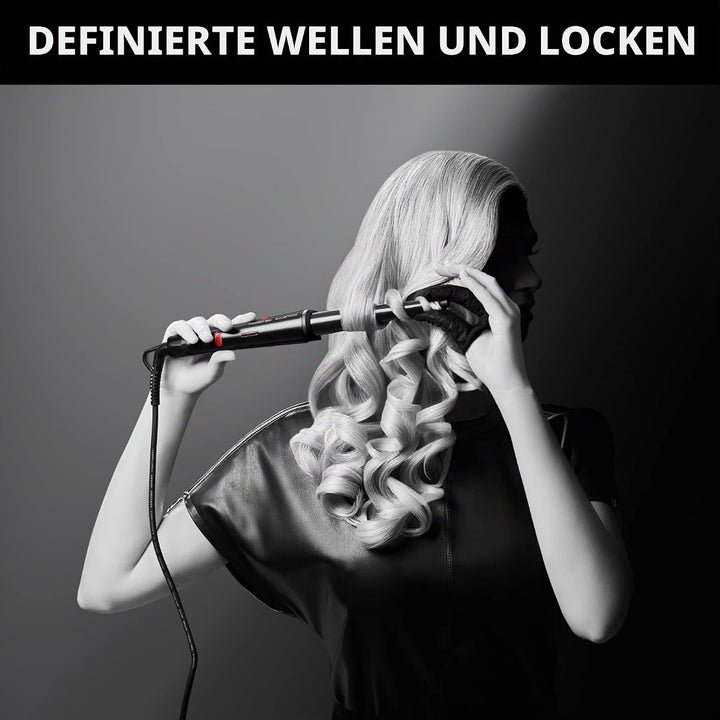 Rowenta x Karl Lagerfeld CF324L Professioneller Lockenstab für Locken und Wellen, konische Form, Ker
