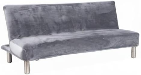 Sofa-Schonbezug aus Samt und Plüsch, 3-Sitzer, für den Winter, dicker Stretchstoff, Sofabettbezug, e