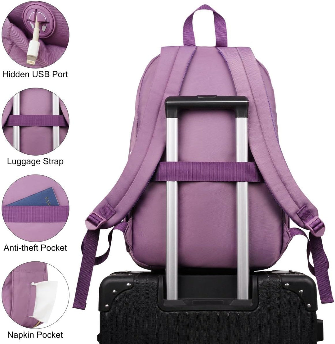 Schulrucksack Mädchen Teenager Laptop Rucksack Damen,Schulranzen Frauen Schule für Universität Studi