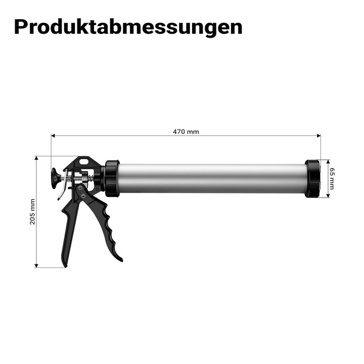 Aluminium Kartuschenpresse 600 Silikonspritze 380 mm, 380 mm