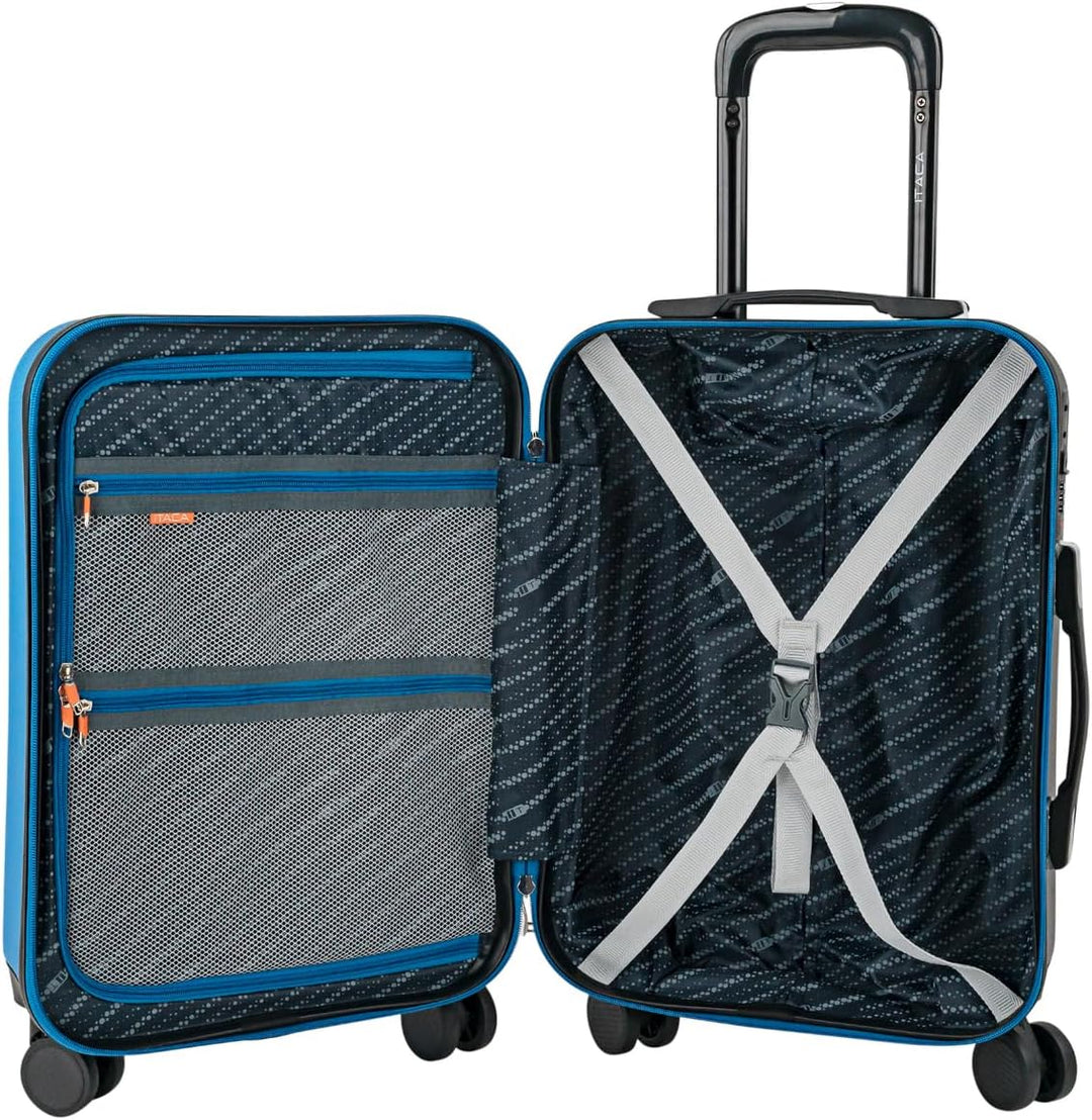 ITACA Tiber Koffer, 75 Centimeters Blau-anthrazit, Blau-anthrazit