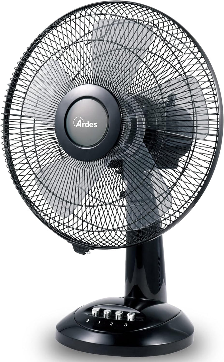 ARDES - Ardes-Tischventilator 30 cm Modell Penny, 5 Flügel, oszillierend, mit verstellbarem Neigungs