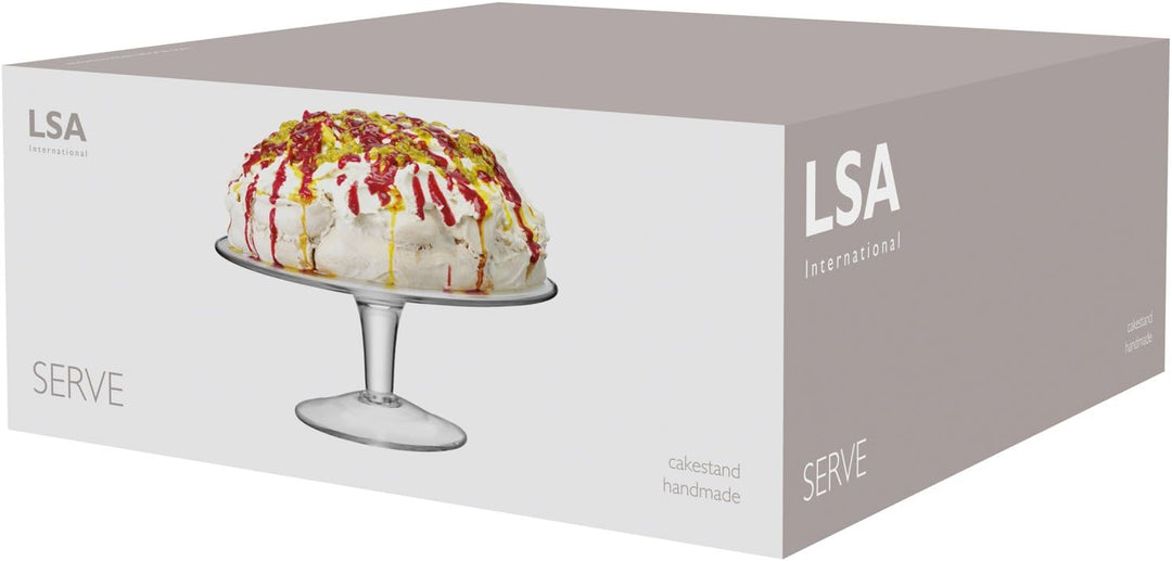 LSA Serve Kuchenplatte Ø30cm Klar, Platte Ø30cm