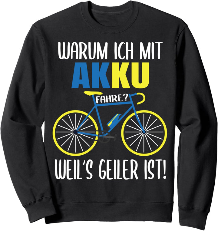 E-Bike E-MTB Mountainbike Downhill Fahrrad Design Sweatshirt