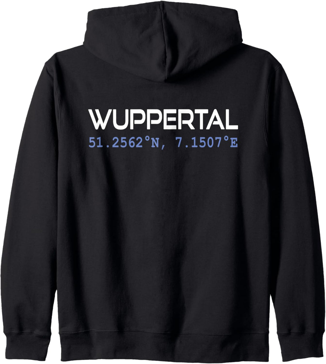WUPPERTAL GPS Koordinaten Städte NRW Ruhrpott Geschenk Kapuzenjacke