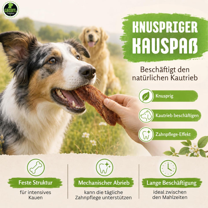 Grobys Hähnchenfilet - getrocknete Hähnchenbrust, Verpackungseinheit:1 Kilogramm, 1 Kilogramm