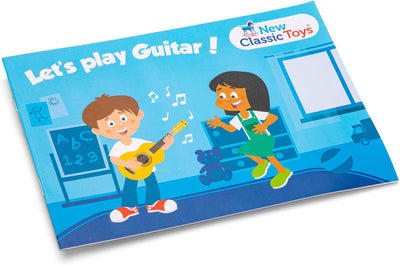 New Classic Toys 10346 Gitarrenspielzeug aus Holz, Weiss, M, Weiss