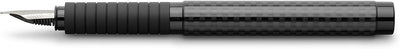 Faber-Castell 148821 - Füllfederhalter Basic Black Carbon, Feder F, schwarz schwarz carbon Füller Fe