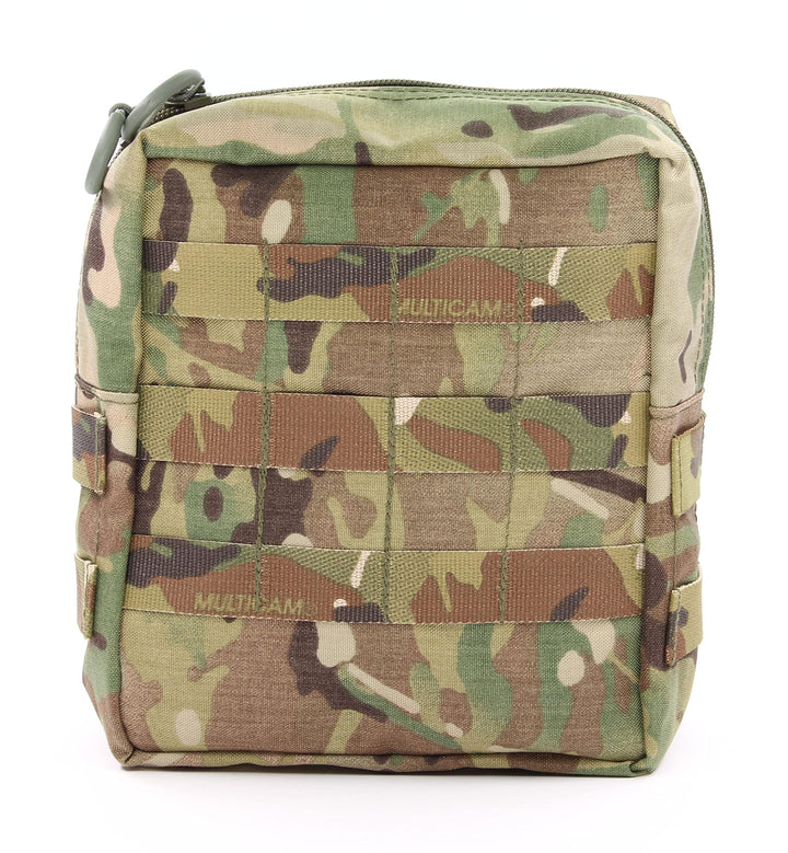 Zentauron Reissverschlusstasche L mit MOLLE-System I BW-Tasche, Rucksack Zusatztasche L Multicam, L